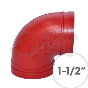 Codo Ranurado de 90? 1-1/2 pulg - UL/FM Pintado - WFC9002