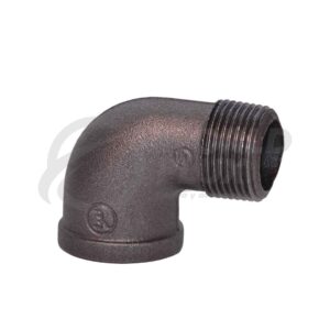 Codo Calle Acero Negro de 1" - WFCCL01AN