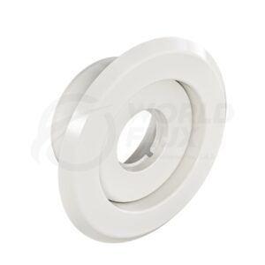 Escudo y porta escudo Blanco de 1/2" - WFEC02