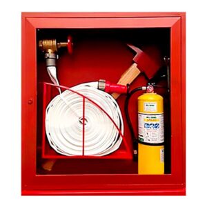 Gabinete C II-77*77*24-llave y acrílico / manguera 30m, boquilla, spaner, hacha, extintor - WFGB04CII