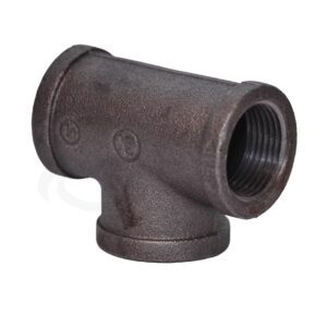 TEE de acero negro - Rosca - 1 pulg - WFTEER01AN